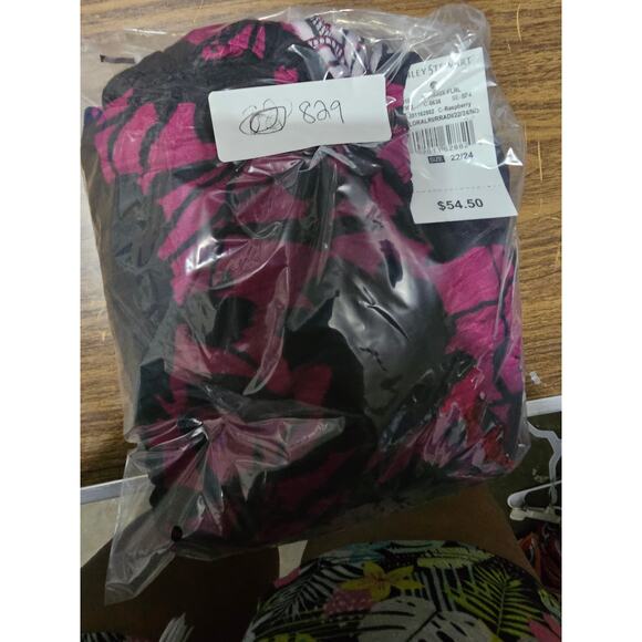 New Ashley Stewart Peplum Dress Purple and Black Plus Size 22/24 (829) - Picture 4 of 5